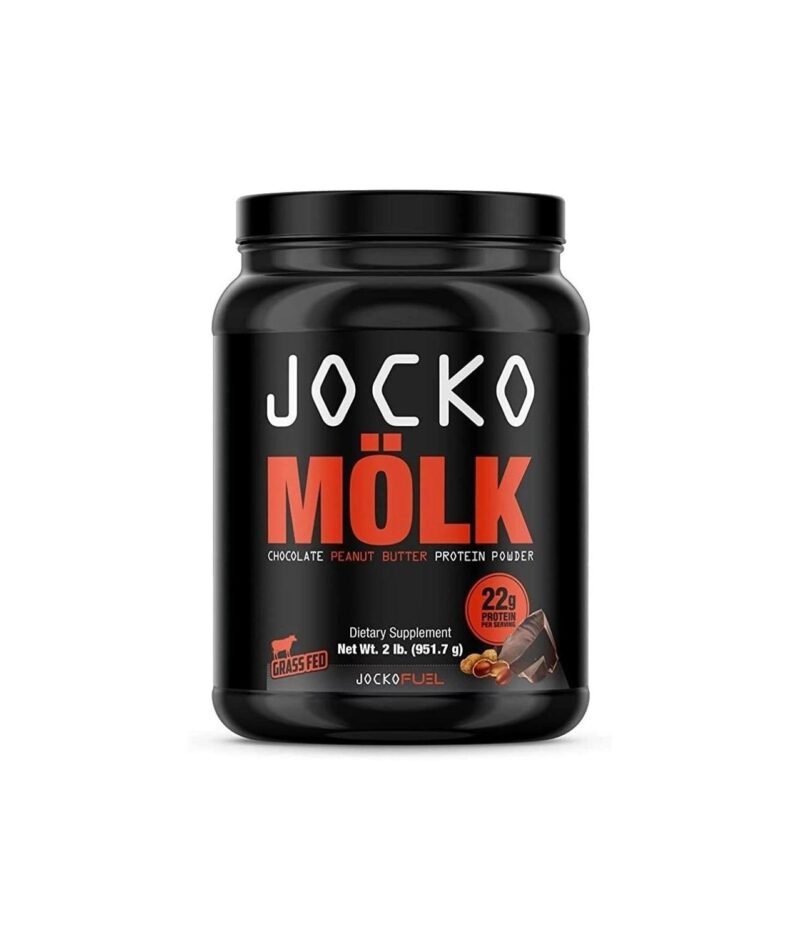 Jocko M?lk Protein Powder (Chocolate Peanut Butter) - Keto, Probiotics, Grass Fed Whey, Digestive Enzymes, Amino Acids, Sugar Free Monk Fruit Blend - Supports Muscle Recovery and Growth - 31 Servings