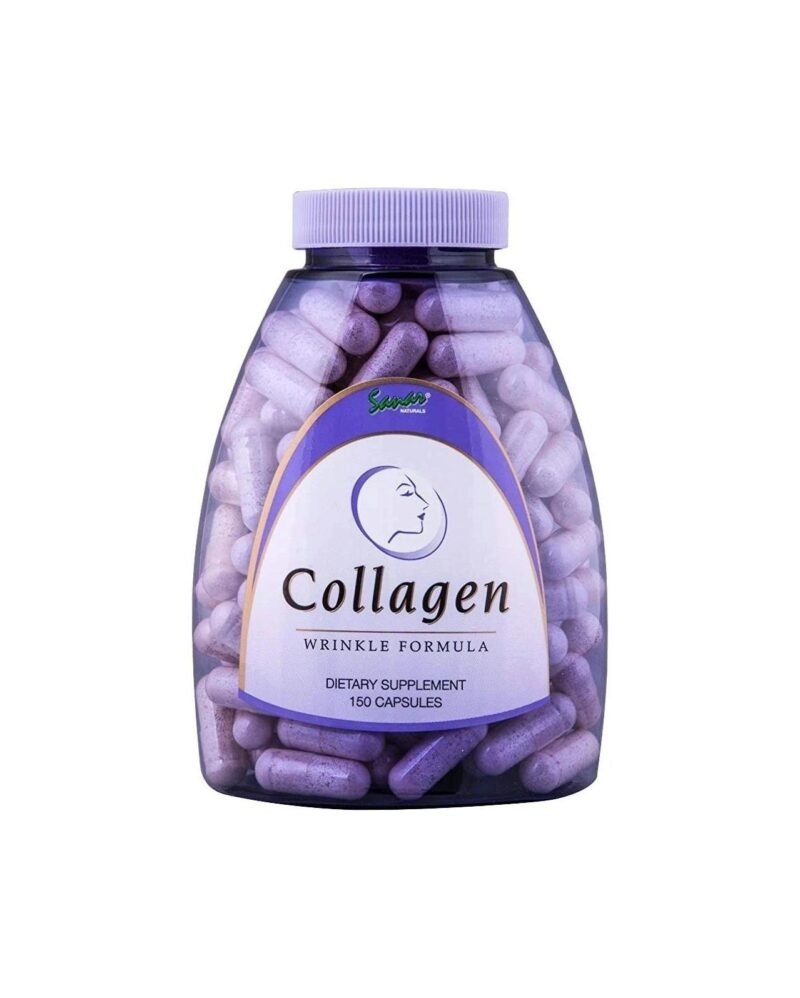 Collagen Pills Wrinkle Formula with Vitamin C, E - Wrinkle Repair, Boosts Hair, Nails and Skin Health - Hydrolyzed Collagen Peptides, Anti Aging Supplement, 150 Collagen Capsules