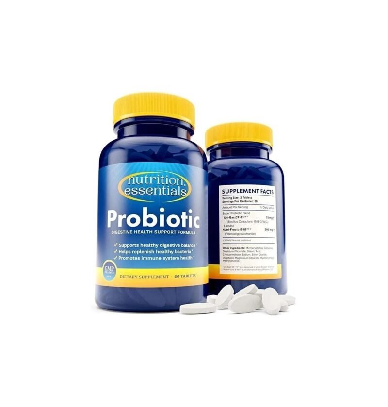 Probiotics for Women & Men - 900 Billion CFU Probiotics Digestive Health - 62% more Stable Probiotic Supplement for Gut Health Support - pH Neutral, USA Made Natural Probiotics Formula Prebiotic Blend