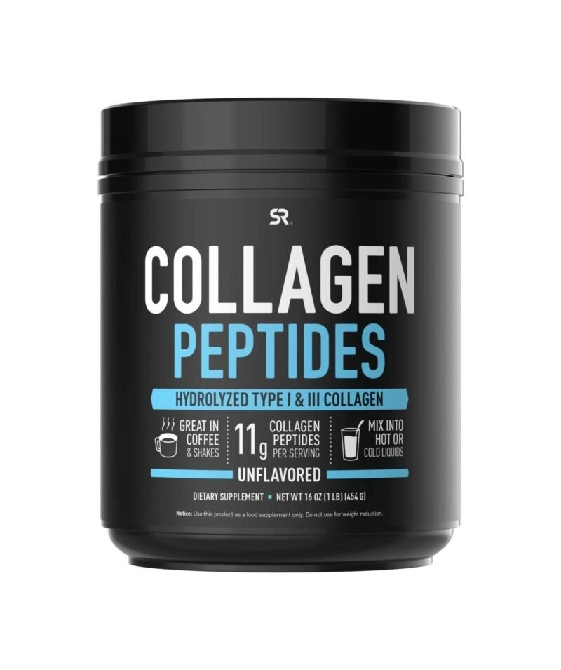 Sports Research Collagen Powder Supplement - Hydrolyzed Protein Peptides that are Vital for Healthy Joints, Bones, Skin, & Nails - Great Keto Friendly Nutrition for Men & Women - Mix in Drinks (16 Oz)