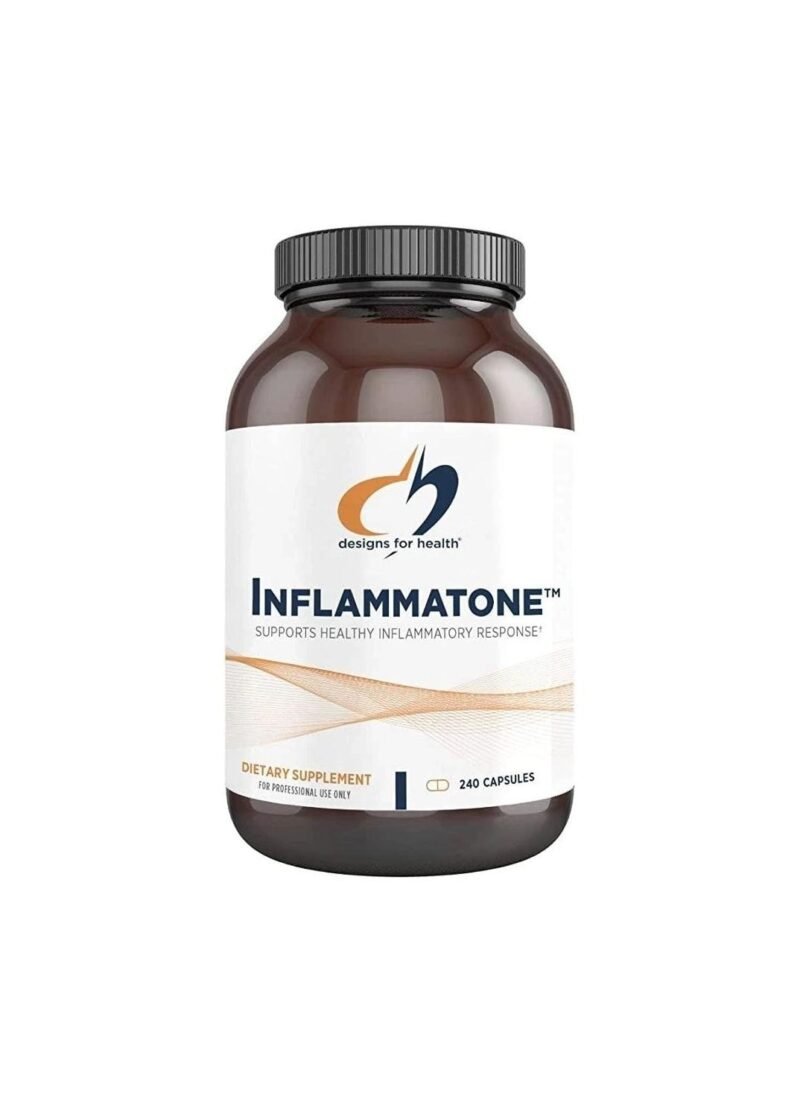 Designs for Health Inflammatone - Proteolytic Enzymes, Ginger, Boswellia, Antioxidants & Turmeric Curcumin Supplement to Help Support A Healthy Inflammatory Response - Non-GMO (240 Capsules)