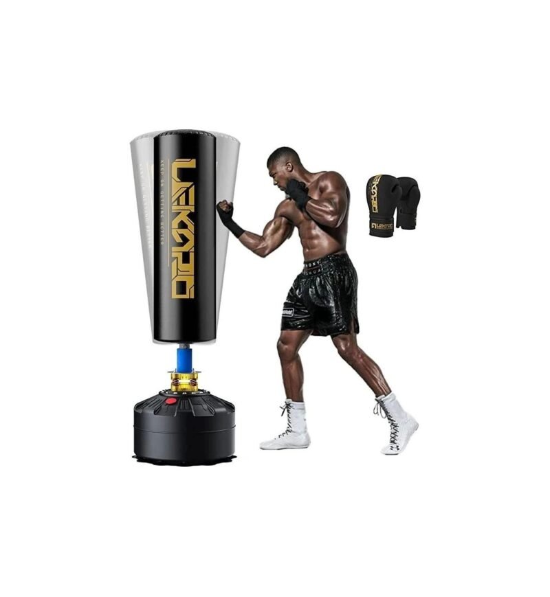 LEK?RO Punching Bag 70" with Boxing Gloves, Heavy Boxing Bag with Stand for Adult Teens, Kickboxing Bag for MMA Muay Thai Fitness