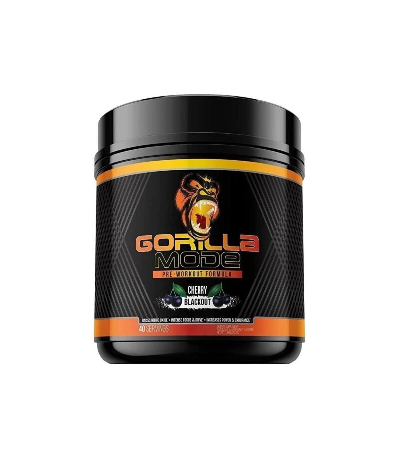 Gorilla Mode Pre Workout - Massive Pumps ? Laser Focus ? Energy ? Power - L-Citrulline, Creatine, GlycerPump?, L-Tyrosine, Agmatine, Kanna, N-Phenethyl Dimethylamine Citrate - 604 Grams (Cherry)