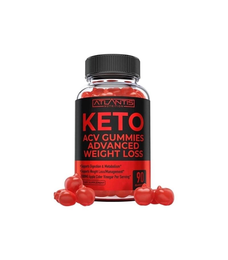 Keto ACV Gummies Advanced Weight Loss - Supports Digestion, Weight Loss, Detox & Cleansing - Apple Cider Vinegar Keto Gummies Formulated with 1000MG Apple Cider Vinegar Per Serving - 90 Gummies