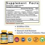 NewRhythm Probiotics 50 Billion CFU 20 Strains, 60 Veggie Capsules, Targeted Release Technology, Stomach Acid Resistant, No Need for Refrigeration, Non-GMO, Gluten Free - Image 4