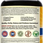 NewRhythm Probiotics 50 Billion CFU 20 Strains, 60 Veggie Capsules, Targeted Release Technology, Stomach Acid Resistant, No Need for Refrigeration, Non-GMO, Gluten Free - Image 6