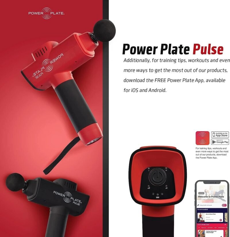 Power Plate Pulse - Whisper Quiet, Lightweight, Portable Handheld Massager with 6 Intensity Levels | Rechargeable Battery with 4 Hour Battery Life | Ideal for Pre-Workouts and Post-Workout Pain Relief - Image 3