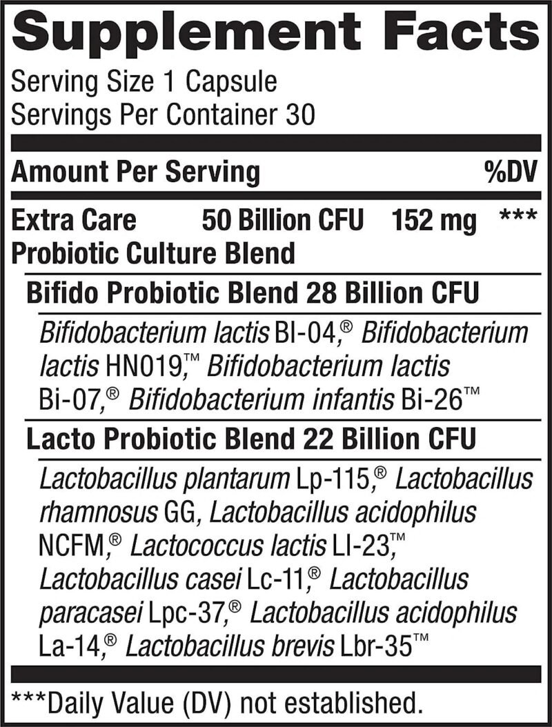 Renew Life Adult Probiotics, 50 Billion CFU Guaranteed, Probiotic Supplement for Digestive & Immune Health, Shelf Stable, Gluten Dairy & Soy Free, 30 Capsules - Image 5