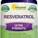 aSquared Nutrition 100% Natural Resveratrol - 1000mg Per Serving Max Strength (180 Capsules) Antioxidant Supplement, Trans-Resveratrol Pills for Heart Health & Pure, Trans Resveratrol & Polyphenols
