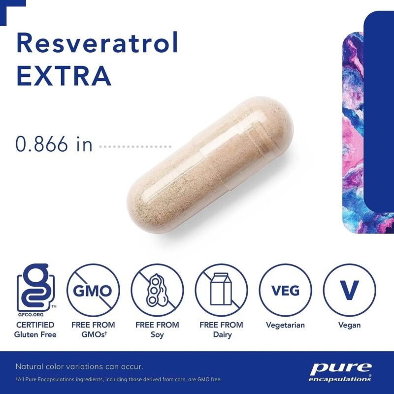 Pure Encapsulations Resveratrol Extra | Supplement to Support Healthy Cellular and Cardiovascular Function* | 120 Capsules - Image 6