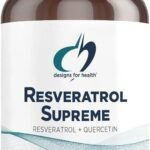 Designs for Health Resveratrol Supreme - Trans Resveratrol from Japanese Knotweed + Quercetin - Healthy Aging + Cardiovascular Support Supplement, Non-GMO (60 Capsules)