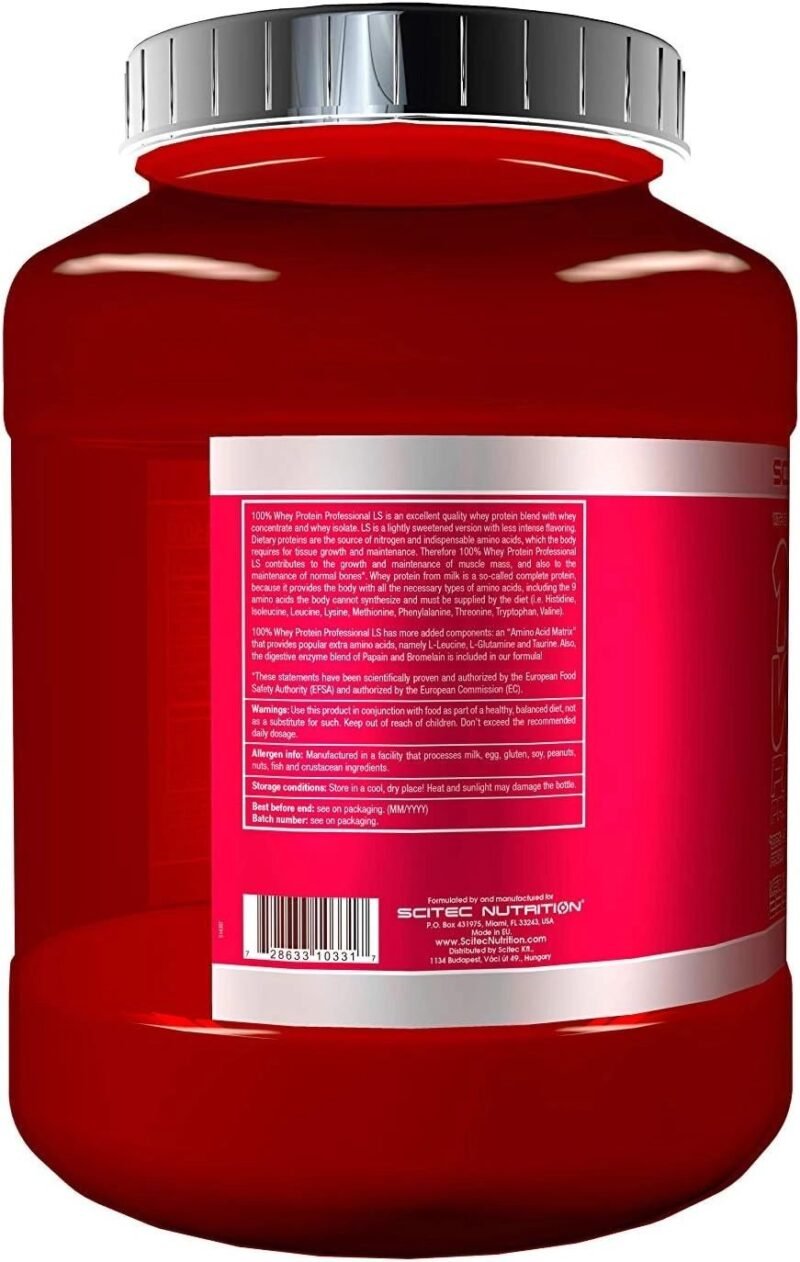 Scitec Nutrition 100% Whey Professional 2350g Vanilla Protein Supplement - Image 3