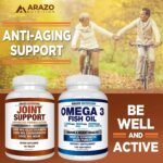 Glucosamine Chondroitin Turmeric Msm Boswellia - Joint Support Supplement for Relief 180 Tablets - Arazo Nutrition - Image 6