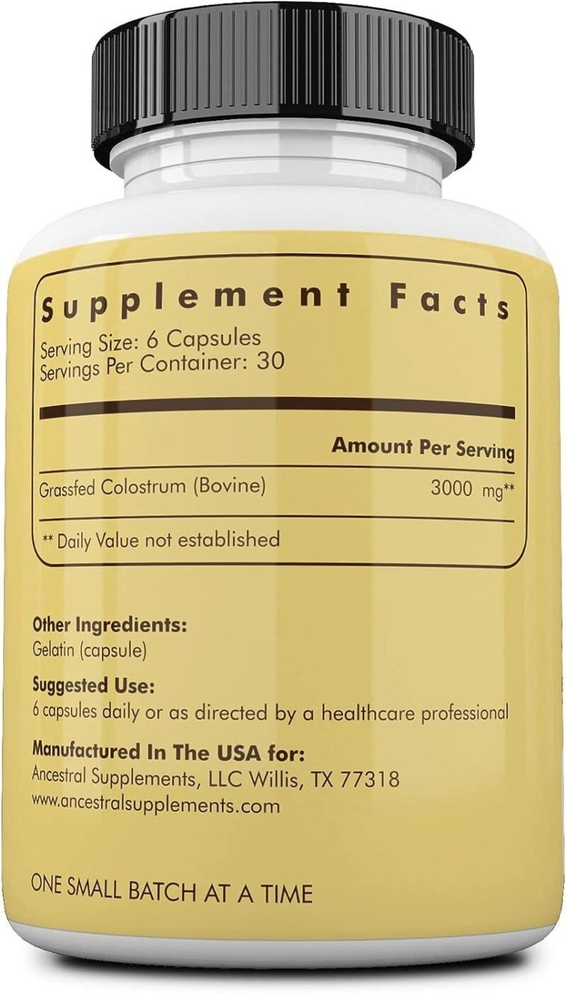 Ancestral Supplements Grass Fed Beef Organ Supplement, Supports Whole Body Wellness with Proprietary Blend of Liver, Heart, Kidney, Pancreas, Spleen, Freeze-Dried Beef, Non-GMO, 180 Capsules - Image 2
