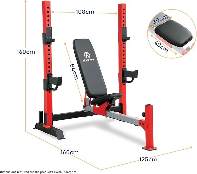Marcy Standard & Olympic Adjustable Weight Benches and Accessories - Build You Own Home Gym with Optional Attachments Available: Lat Tower, Leg Developer, and Arm Curl for Full Body Exercise and Strength Training - Image 5