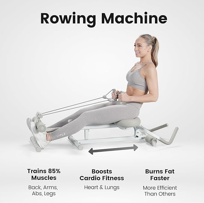 Wonder Core Pro Max - Ab Machine for Stomach Workout, Ab Workout Equipment for Home Gym Trainer, 4-in-1 Exercise Equipment - Rowing, Leg Press, Glider, Roman Chair - Image 4