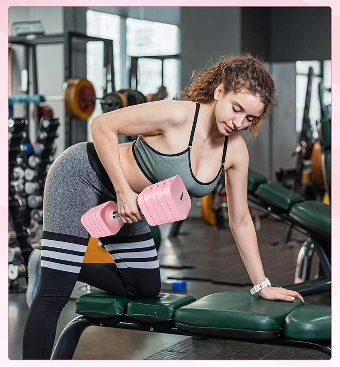 15LB 20LB 30LB 40LB 50LB Adjustable Dumbbell Set Free Weights Dumbbells Set for Women Men Hand Weights Sets Adjust Dumbbell Weight Sets for Home Gym Exercise Workout Strength Training Equipments - Image 2