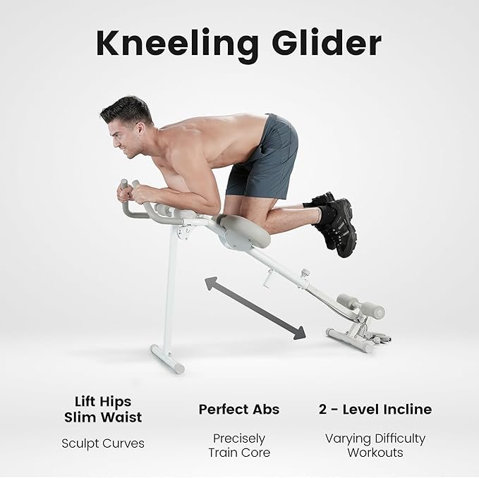 Wonder Core Pro Max - Ab Machine for Stomach Workout, Ab Workout Equipment for Home Gym Trainer, 4-in-1 Exercise Equipment - Rowing, Leg Press, Glider, Roman Chair - Image 5