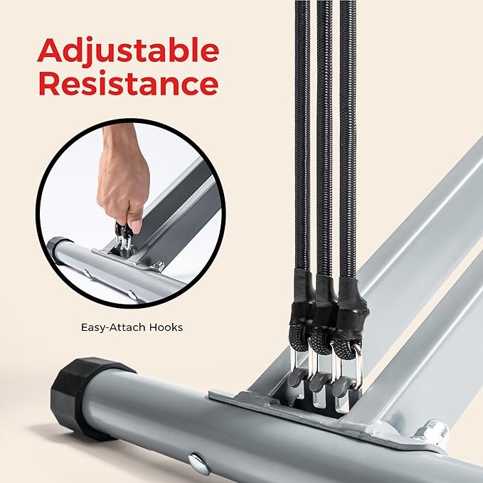 Sunny Health & Fitness Smart Row-N-Ride Glute & Leg Trainer, Foldable Squat Assist Rower with Exclusive SunnyFit App Connection - Image 2