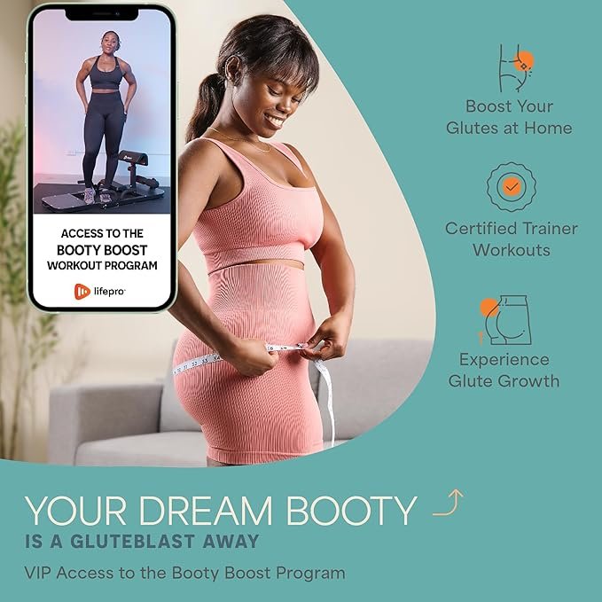 Lifepro Hip Thrust Machine – Adjustable Glutes Workout Equipment for Home – GluteBlast Foldable Booty Builder, Sissy Squat Machine, Thrust Glute Bench, Home Gym Glute Workout - Image 5